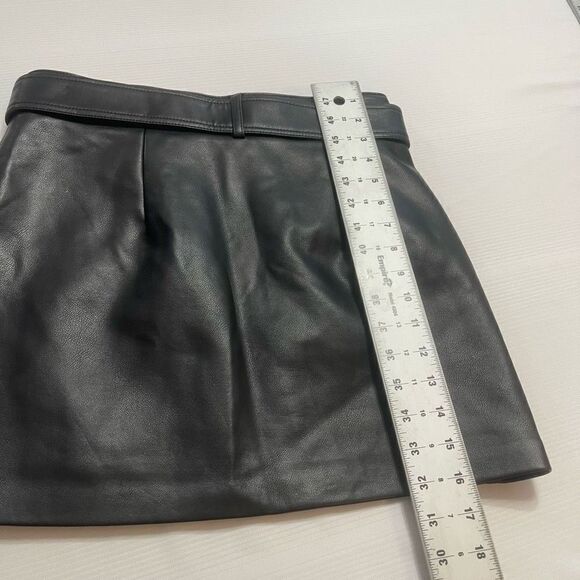 NWT Blank NYC Black Faux Leather Moto Skirt Size 27 New - Picture 9 of 11